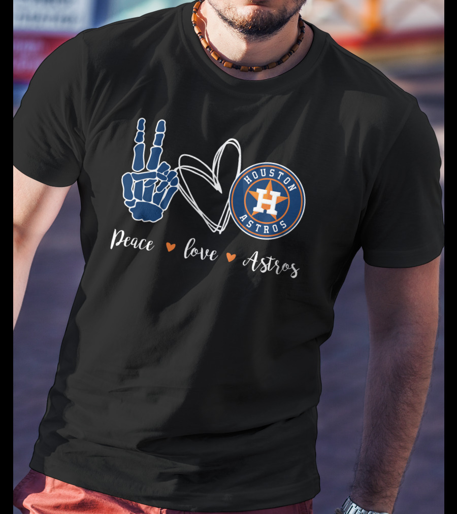 Peace Love Houston Astros T-Shirt