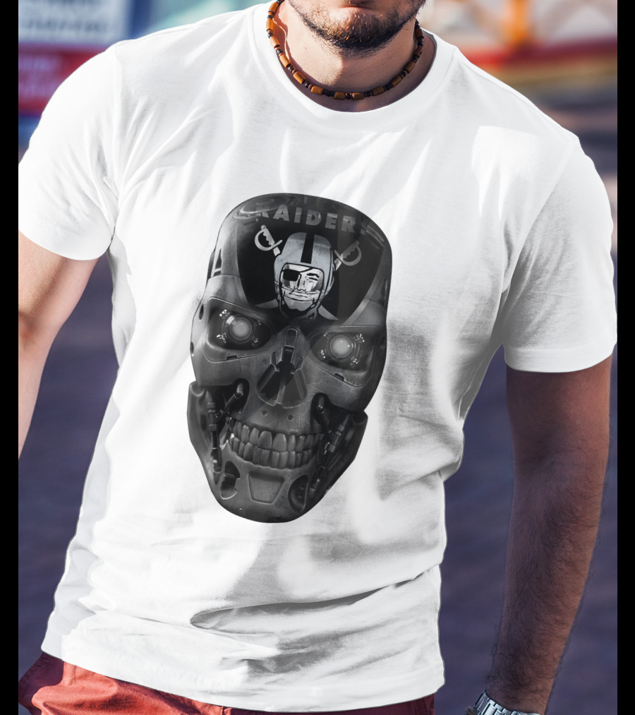 Raiders Skull Cyberpunk Fusion T-Shirt