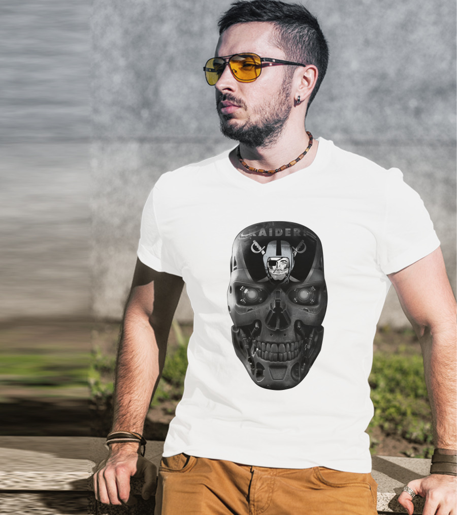 Raiders Skull Cyberpunk Fusion T-Shirt