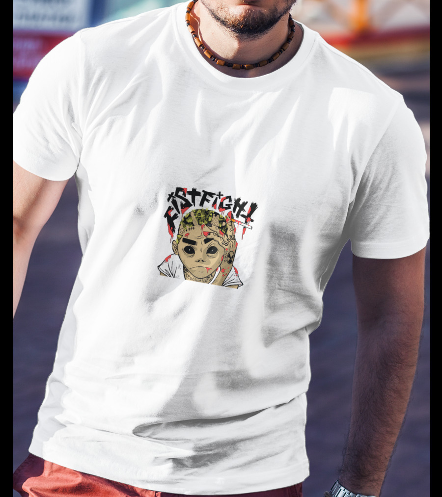 Nascar Aloe Fistfight Tattoo Skull Character T-Shirt
