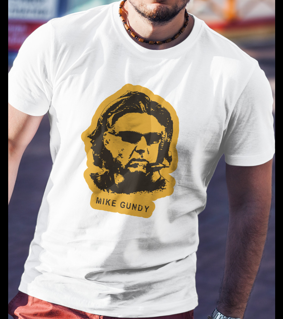 Mike Gundy Head Coach Silhouette With Sunglasses And Headset T-Shirt