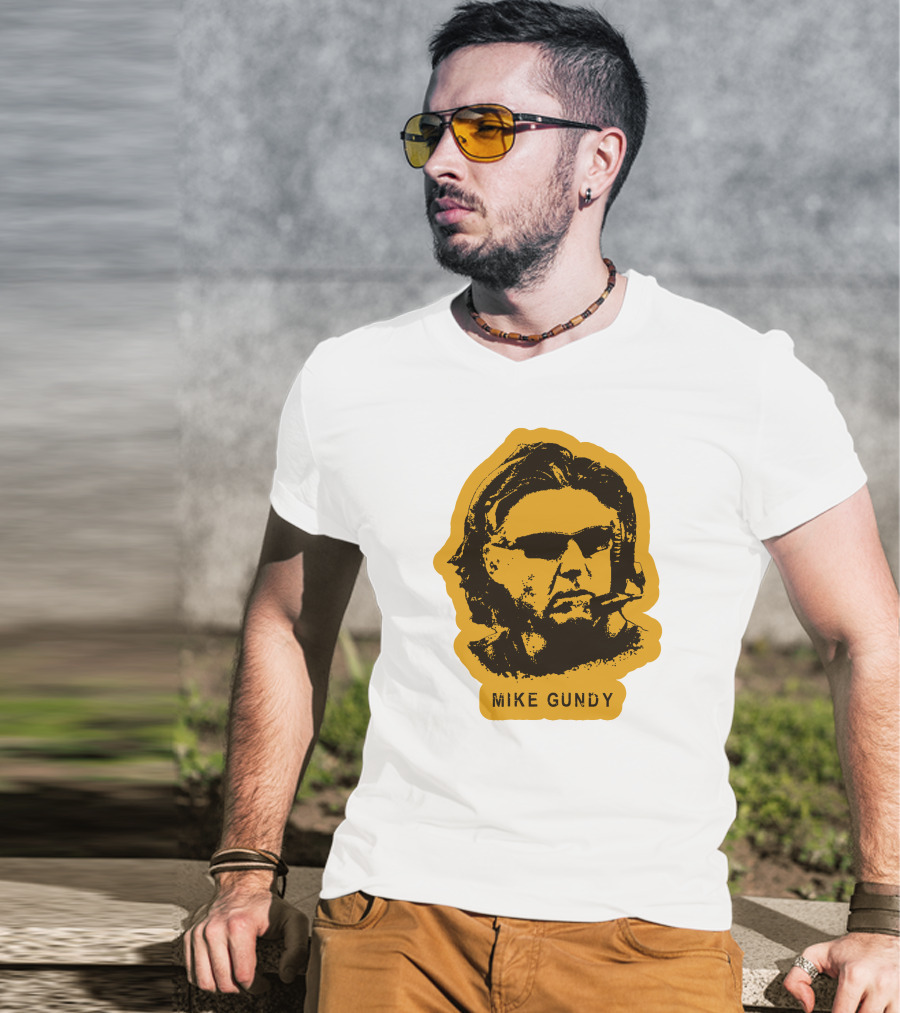 Mike Gundy Head Coach Silhouette With Sunglasses And Headset T-Shirt