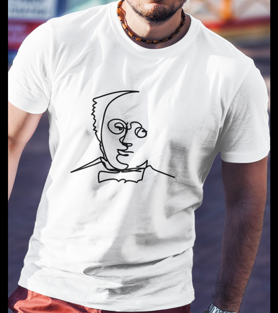 Monsieur Minimalist One-Line T-Shirt