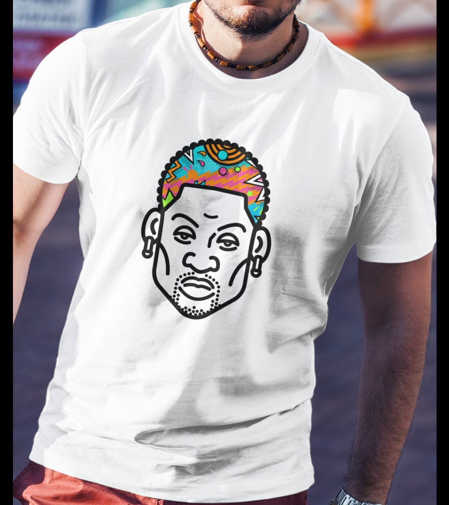 Dennis Rodman Colorful Hair T-Shirt