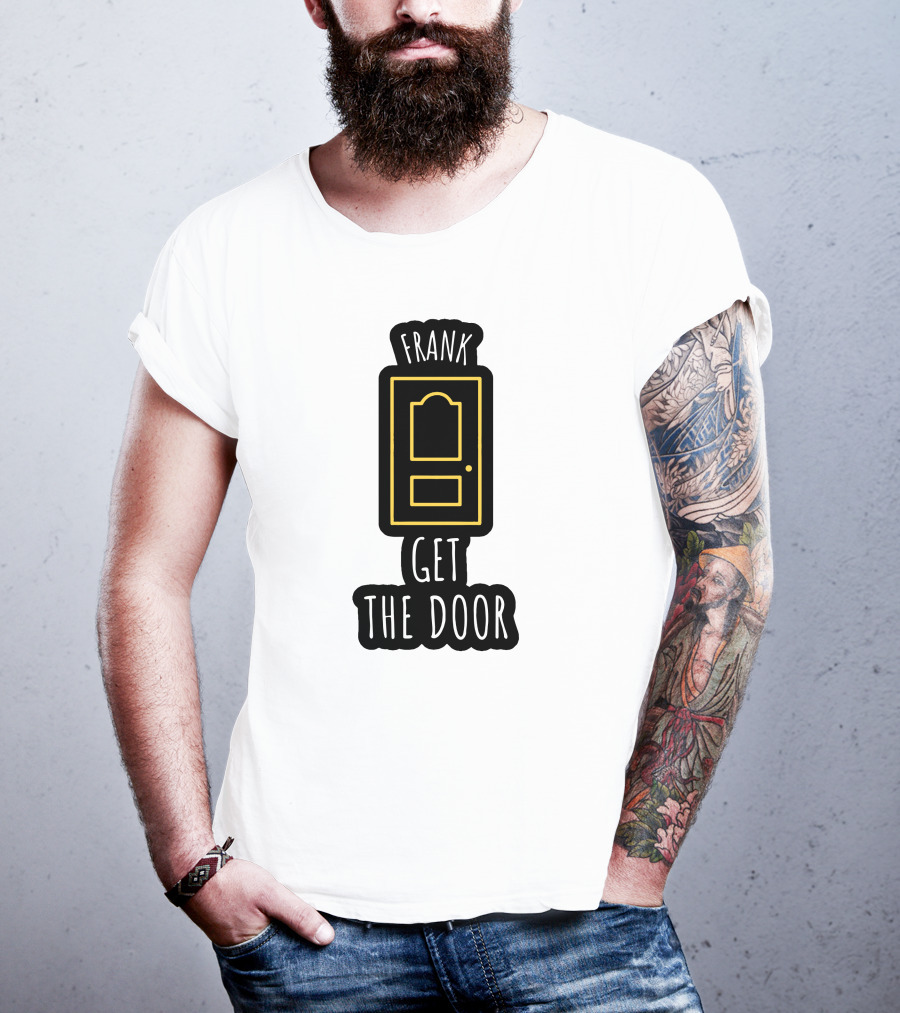 Frank Get The Door Yellow Outline Door T-Shirt