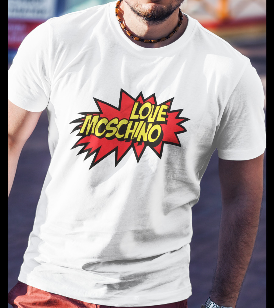 Love Moschino Comic Book Style Burst T-Shirt