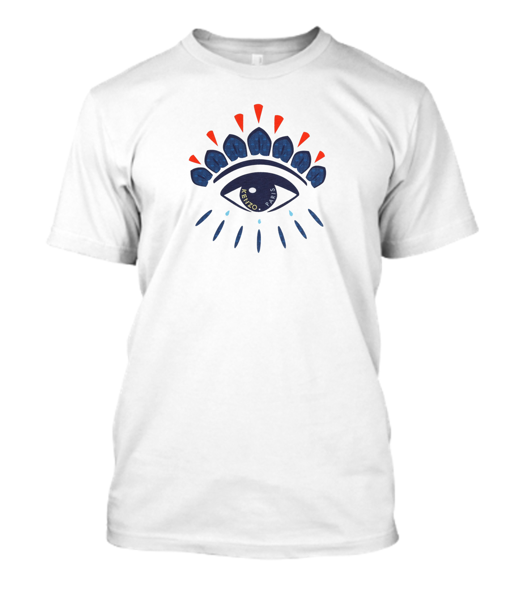 Kenzo Eye Paris Bold Graphic Motif T-Shirt