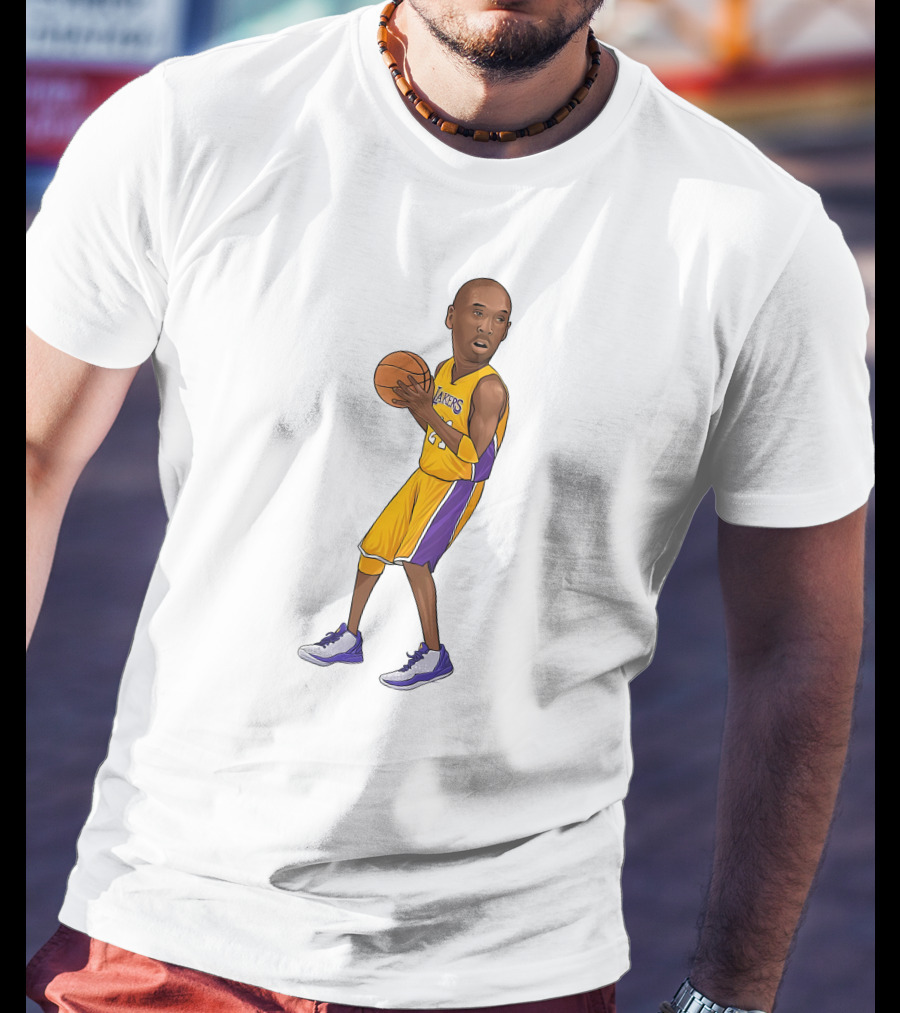 Lakers Kobe Basketball Player In Action T-Shirt