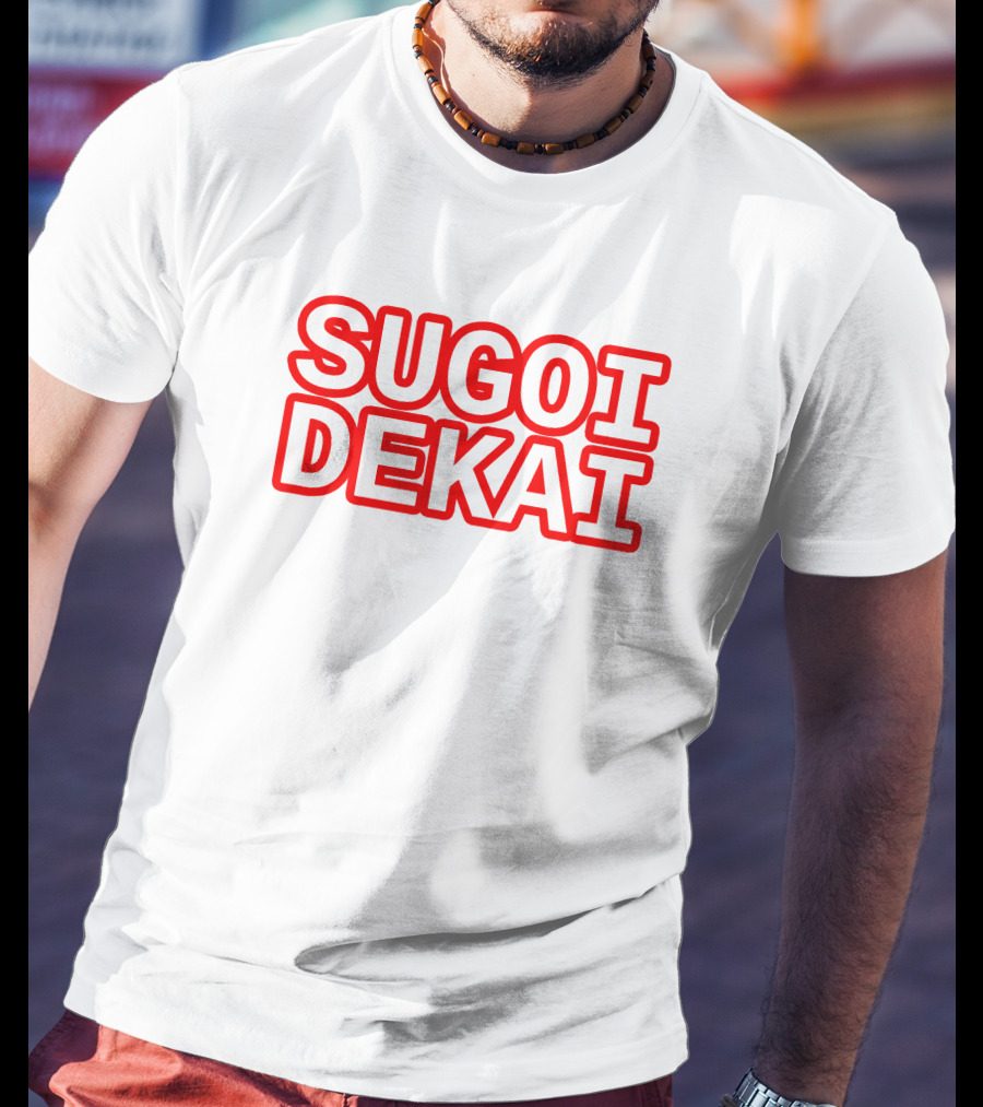 Sugoi Dekai Text Design Uzaki-chan Wa Asobitai Anime Reference T-Shirt