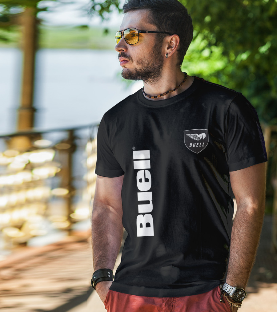 Buell Winged Logo Black T-Shirt