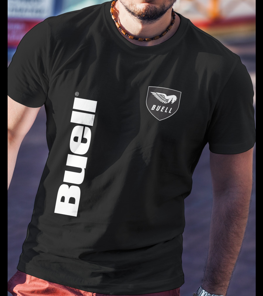 Buell Winged Logo Black T-Shirt
