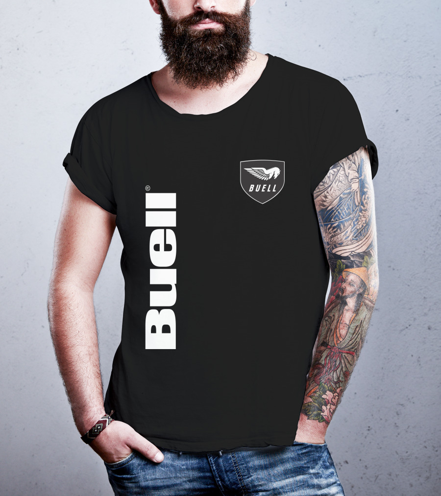 Buell Winged Logo Black T-Shirt