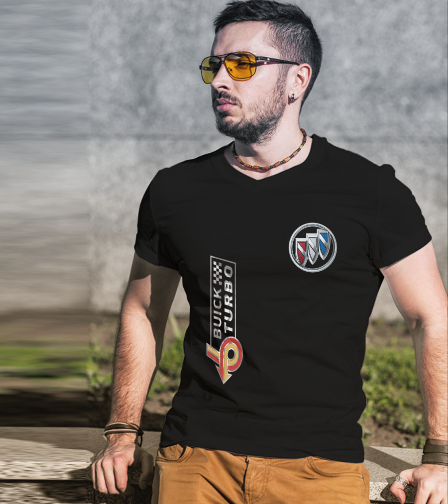 BUICK TURBO Logo With Tri-Shield Emblem T-Shirt