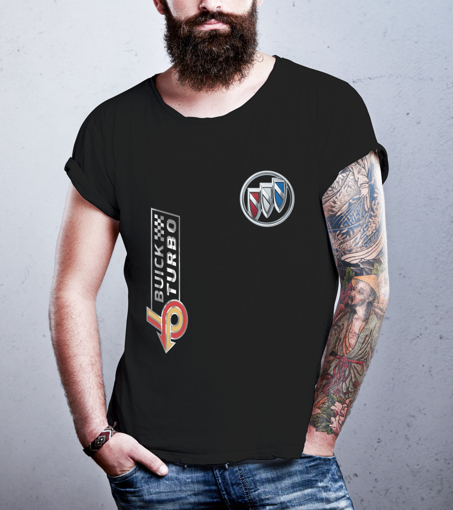 BUICK TURBO Logo With Tri-Shield Emblem T-Shirt