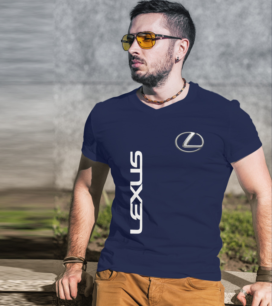LEXUS Logo Icon Blue Background T-Shirt