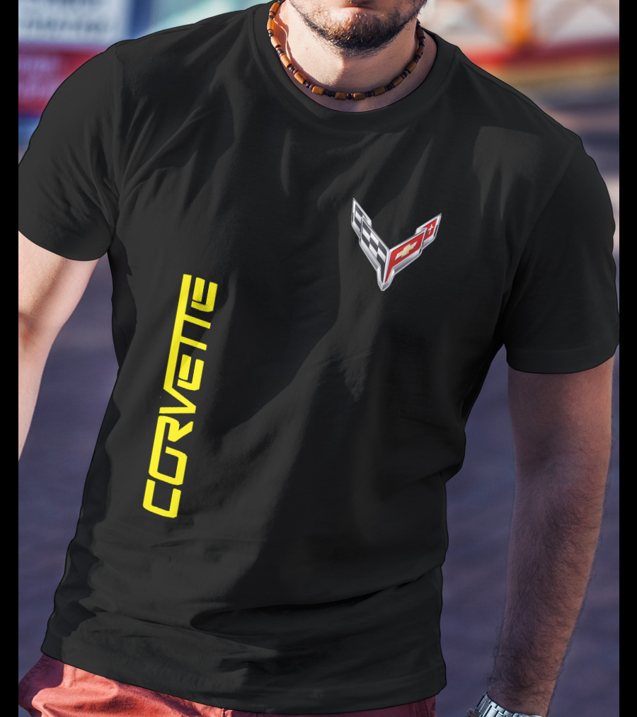 CORVETTE Racing Flag Emblem T-Shirt