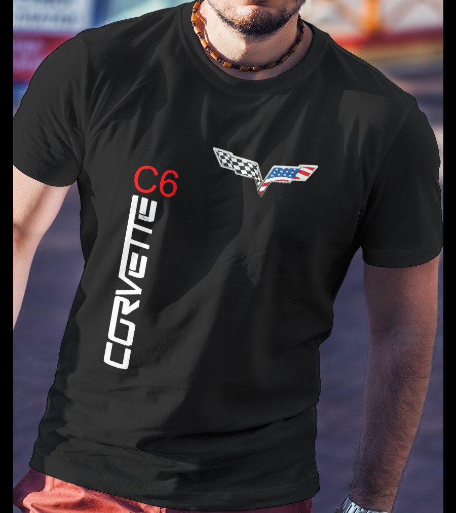 CORVETTE C6 Racing Flag T-Shirt