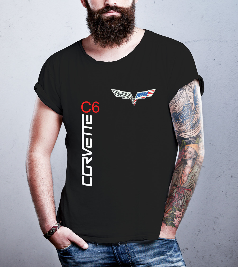 CORVETTE C6 Racing Flag T-Shirt