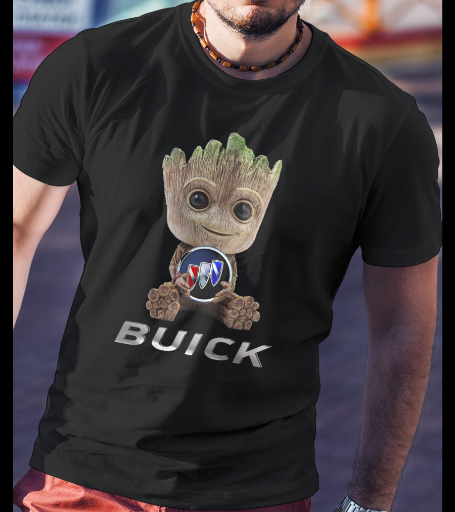 BUICK Baby Groot Holding Emblem T-Shirt