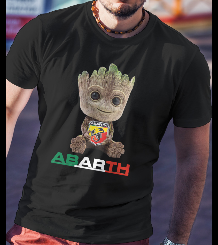 ABARTH Tree Character Holding T-Shirt