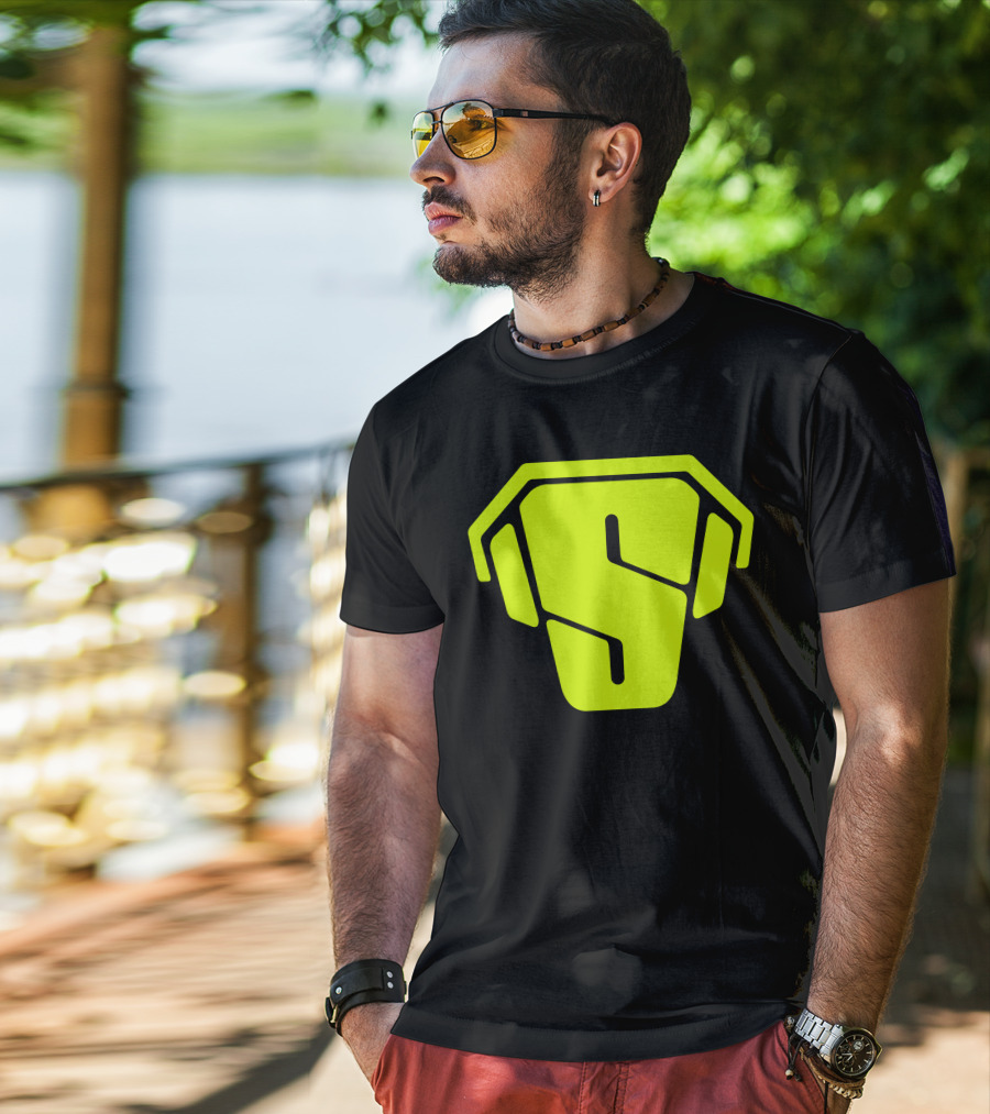 RS Green Iconic Logo S Neon T-Shirt