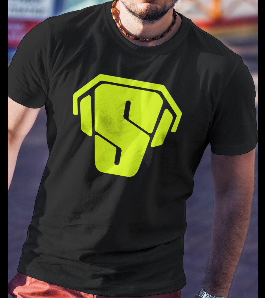 RS Green Iconic Logo S Neon T-Shirt