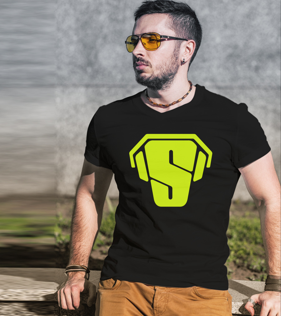 RS Green Iconic Logo S Neon T-Shirt