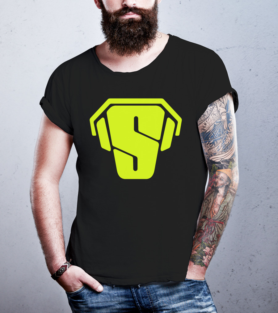 RS Green Iconic Logo S Neon T-Shirt