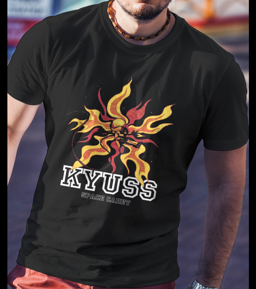 KYUSS Space Cadet Flame Astronaut T-Shirt