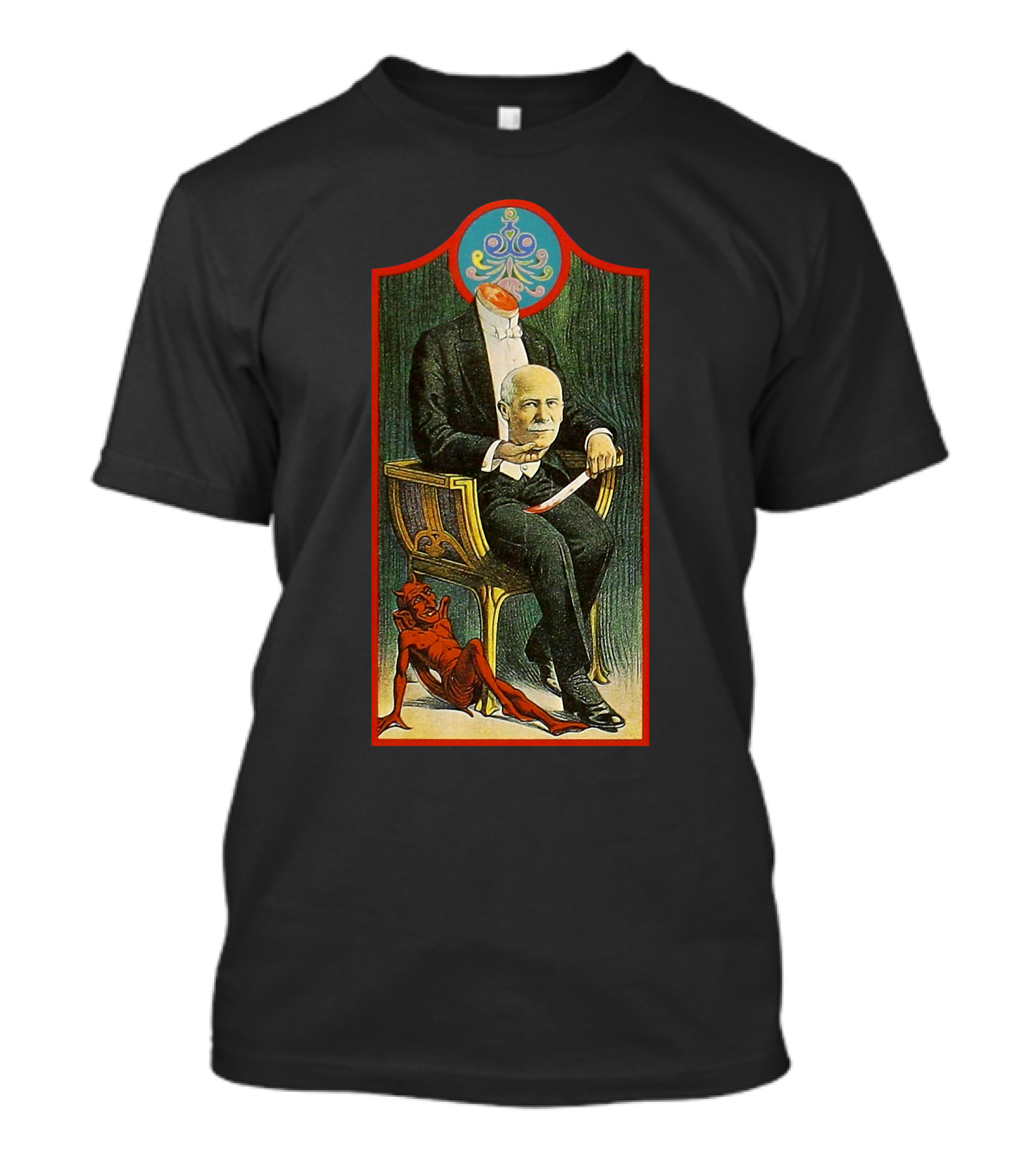 Self Titled 1991 Magical Mystery Surreal Headless Man With Devil T-Shirt