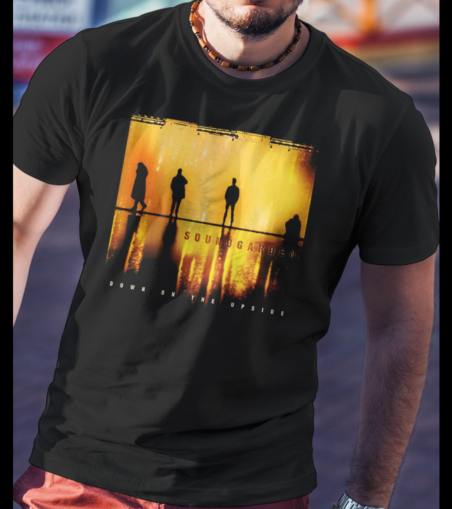 Soundgarden Down On The Upside Silhouettes Reflecting On Stage T-Shirt