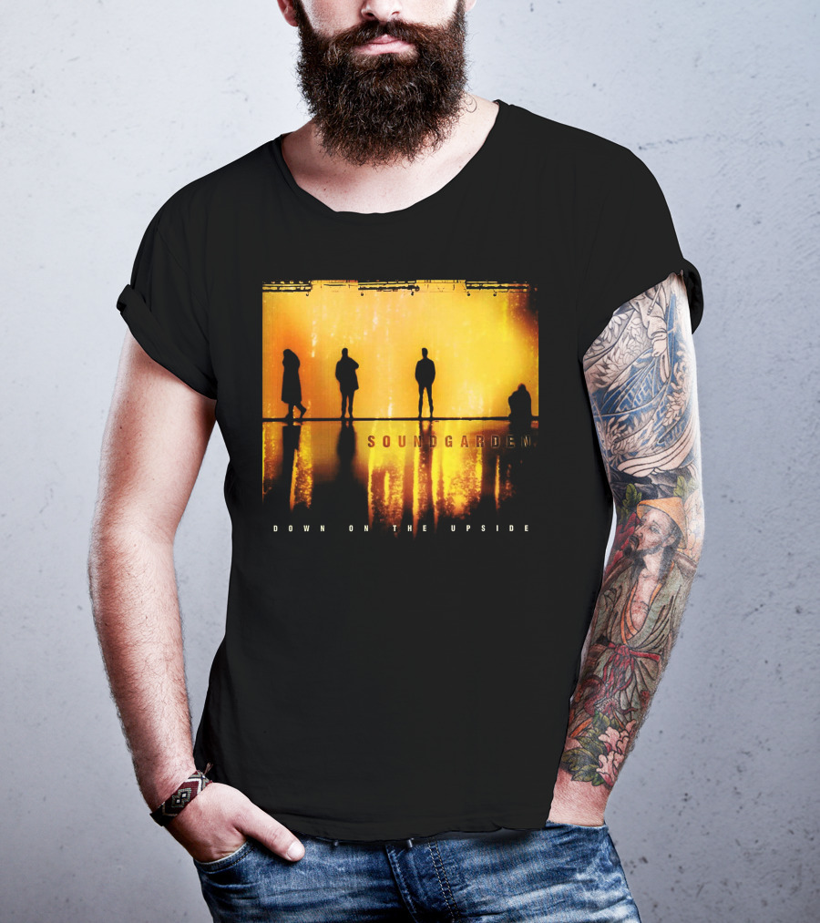 Soundgarden Down On The Upside Silhouettes Reflecting On Stage T-Shirt