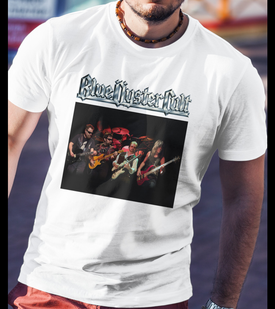 Blue Oyster Cult Live Performance Band Image T-Shirt