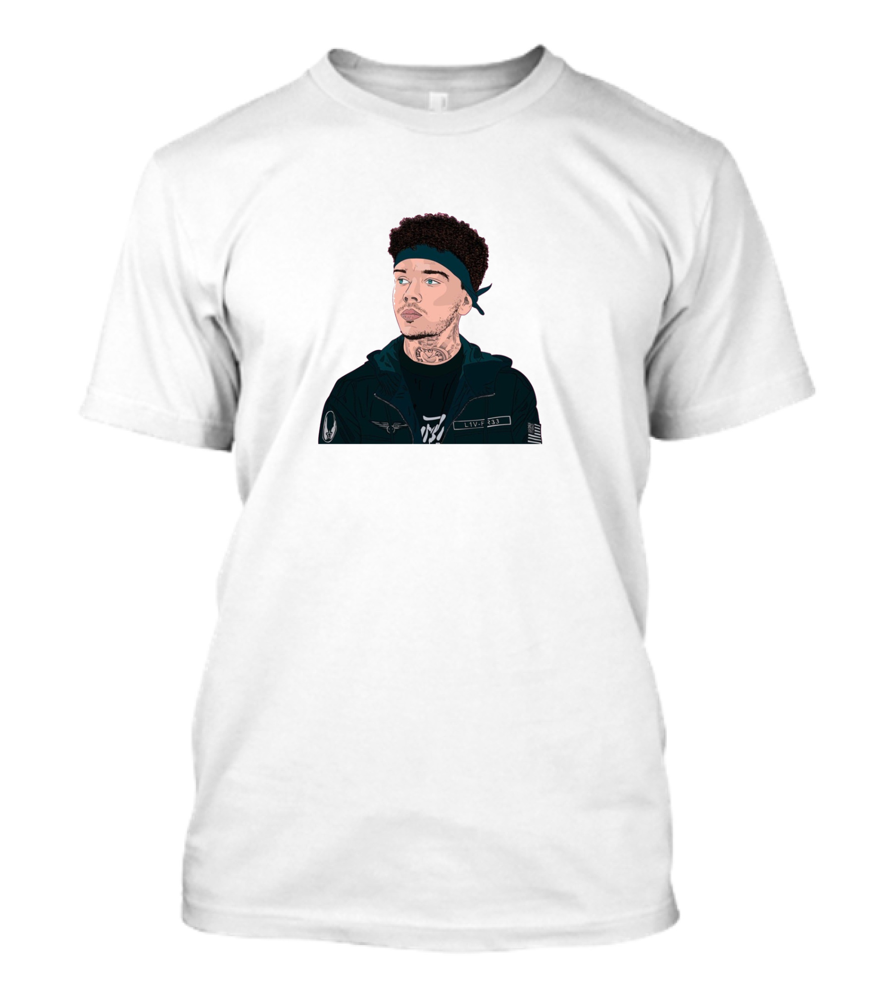 Phora With Bandana And Black Jacket T-Shirt