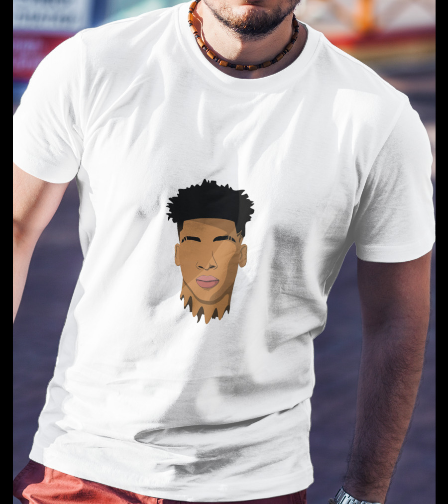 NLE Choppa Stylized Portrait Face T-Shirt