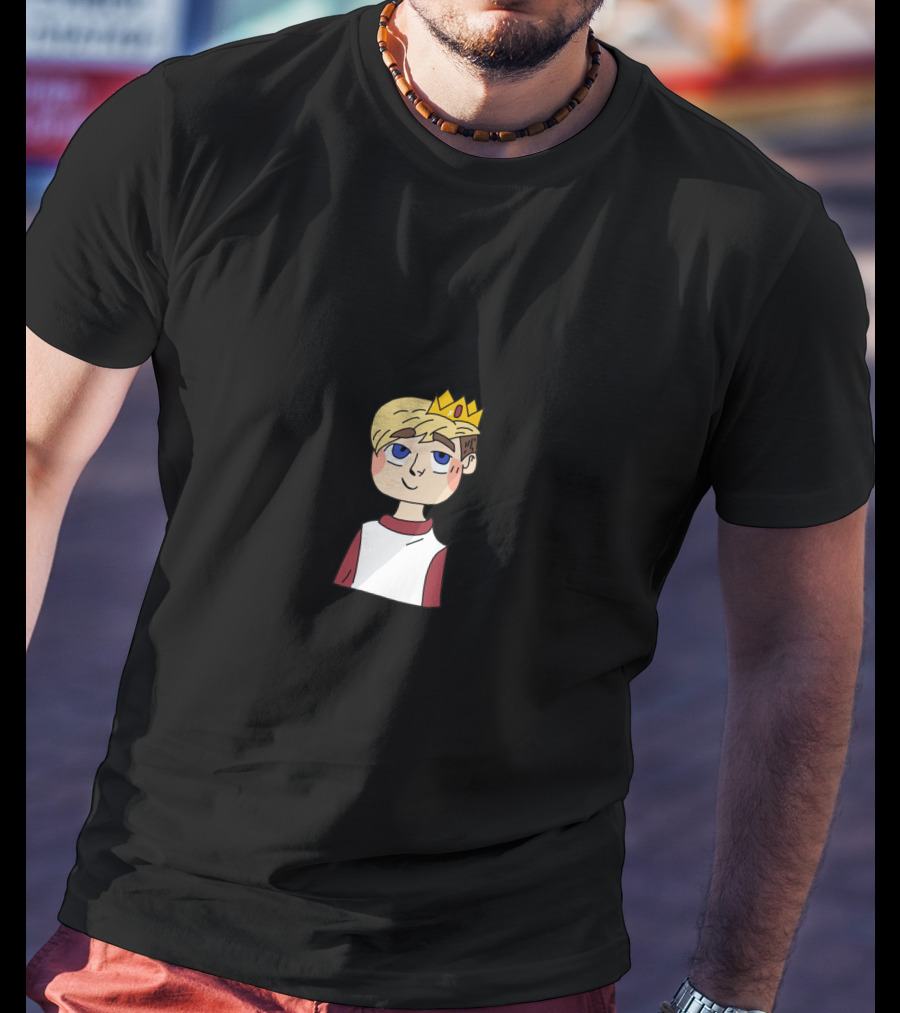 Capron Funk Cartoon Character Wearing Crown T-Shirt