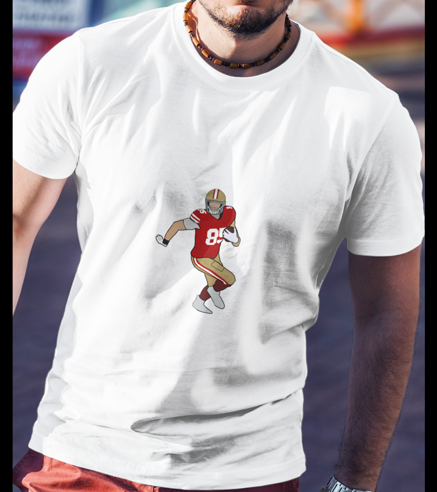 Garoppolo Kittle 85 Football Player Red And Gold Uniform T-Shirt
