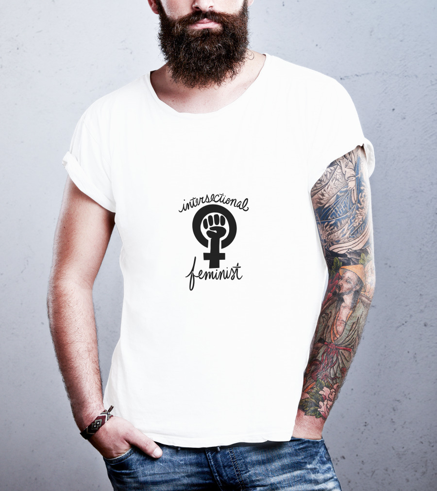 Intersectional Feminist Symbol With Fist In Feminist Venus Sign T-Shirt