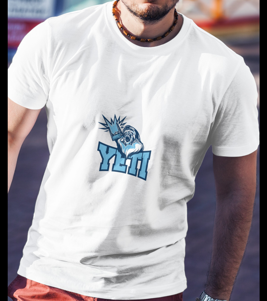Yheti Stylized Yeti Illustration Power Pose T-Shirt