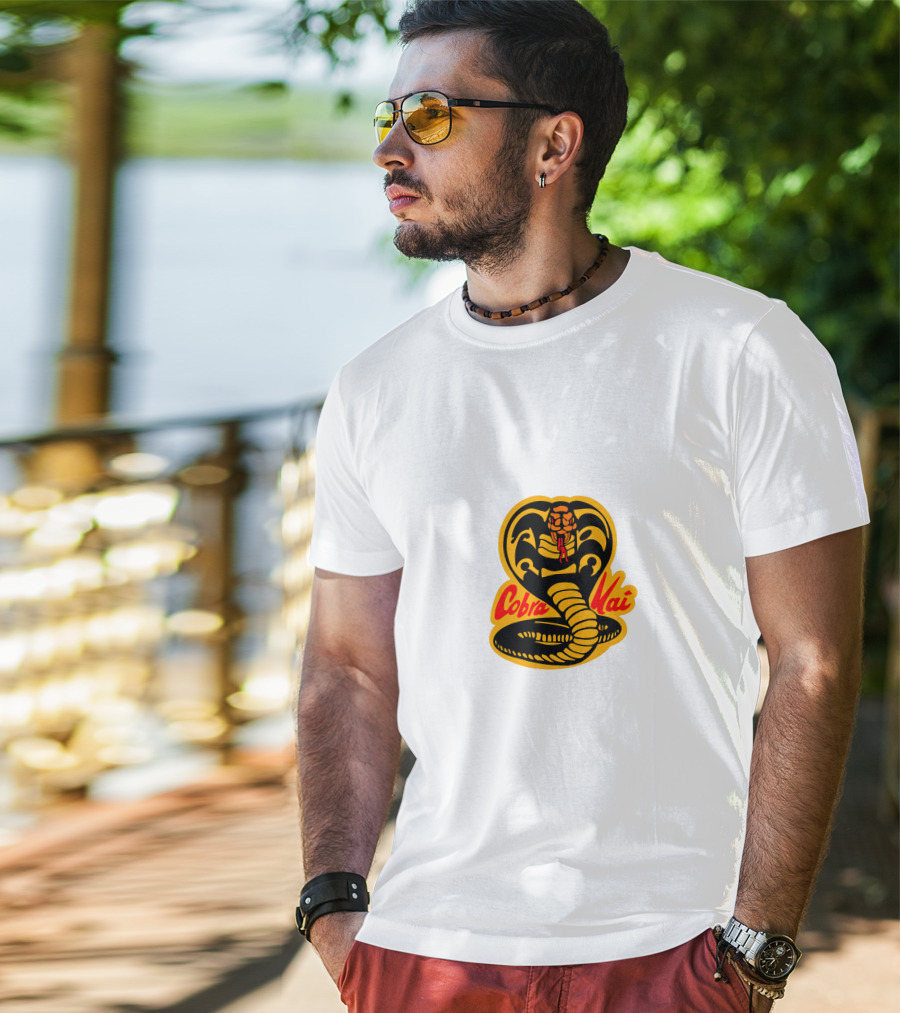 Cobra Kai Classic Cobra Snake Emblem T-Shirt