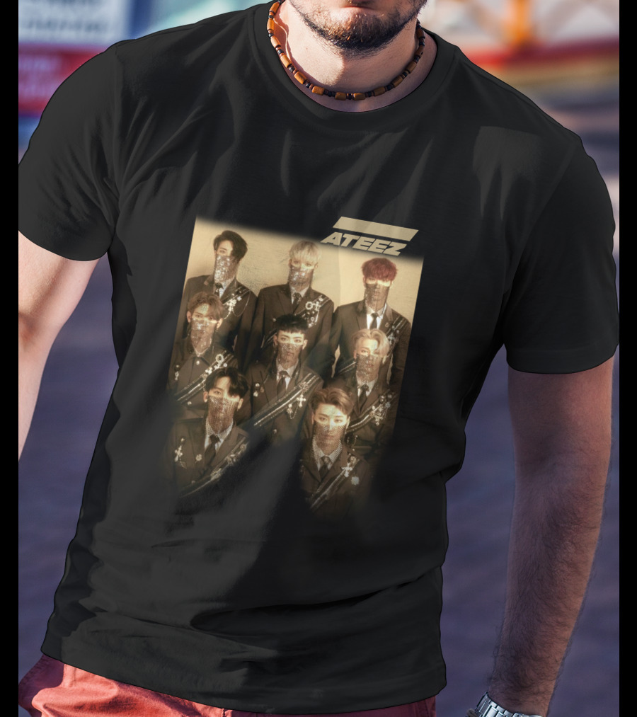 ATEEZ Band Members In Ornate Military-Style Outfits T-Shirt