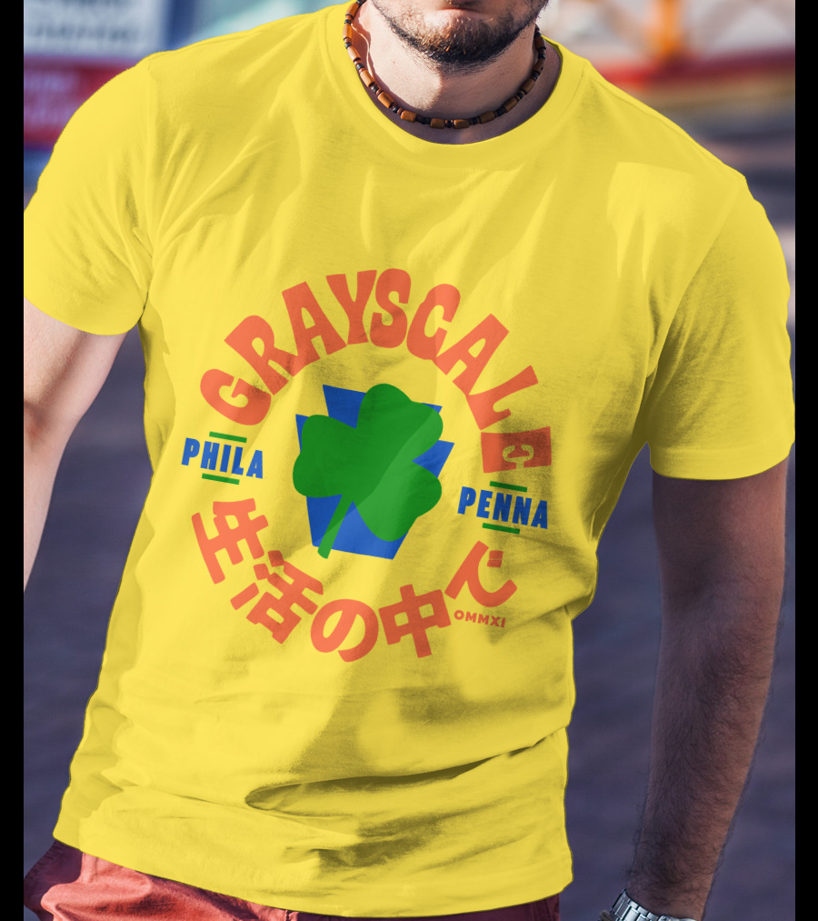 Grayscale Phila Penna Life OMMXI Shamrock T-Shirt