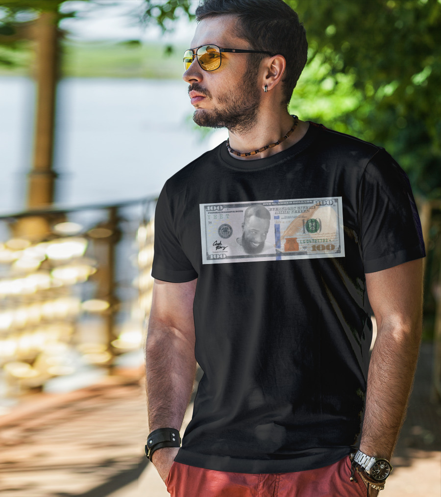 3 Bill Cash Nasty Merch Hundred Dollar Bill Parody With Smiling Face T-Shirt