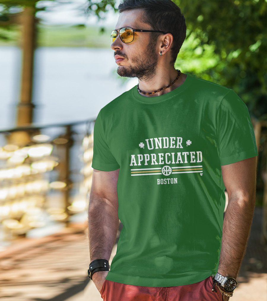 Under Appreciated Boston Basketball Green Shamrocks T-Shirt