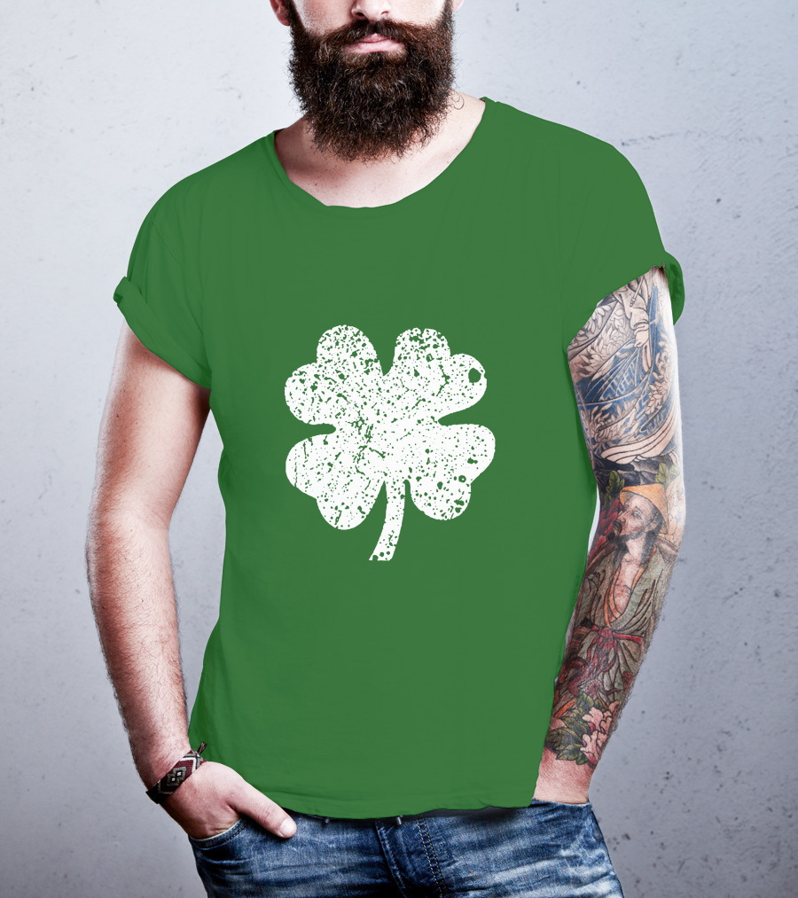 Four Leaf Clover St. Patrick's Day Green Lucky Charm T-Shirt