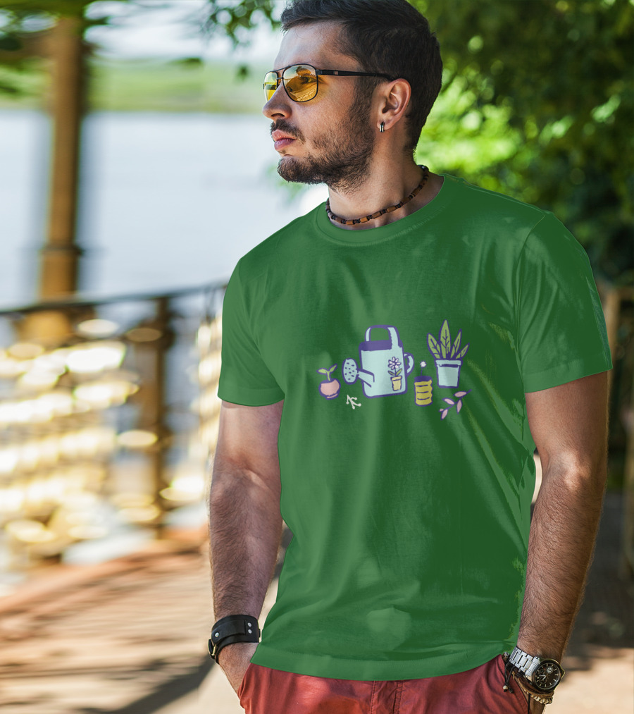 Omocat Merch Omori A Home For Flowers Watering Can Plant Pots T-Shirt