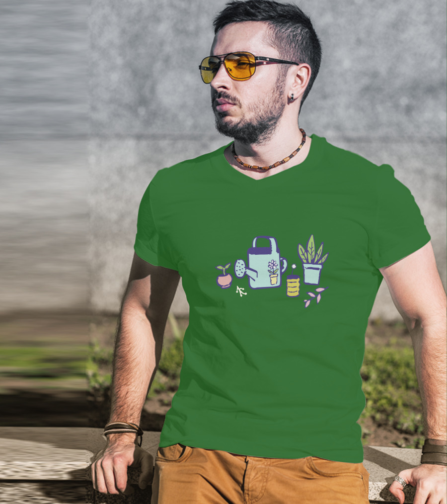 Omocat Merch Omori A Home For Flowers Watering Can Plant Pots T-Shirt