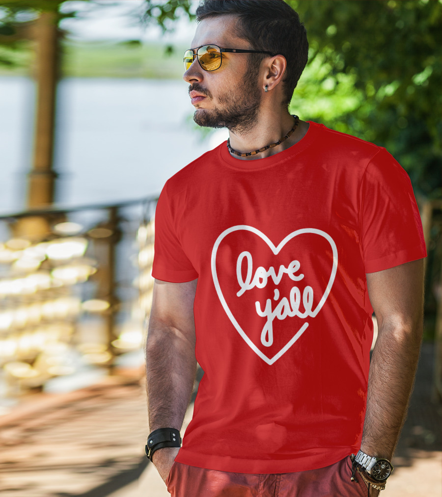 Addison Rae Merch Love Y'all Heart T-Shirt