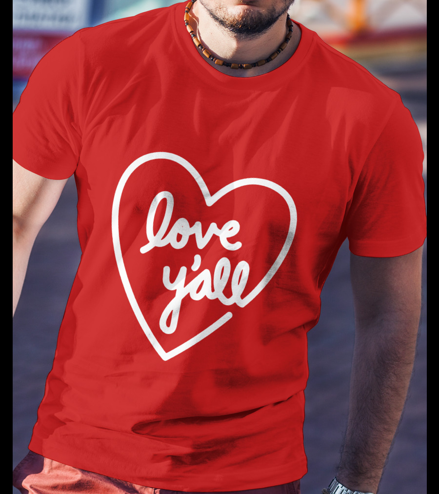 Addison Rae Merch Love Y'all Heart T-Shirt