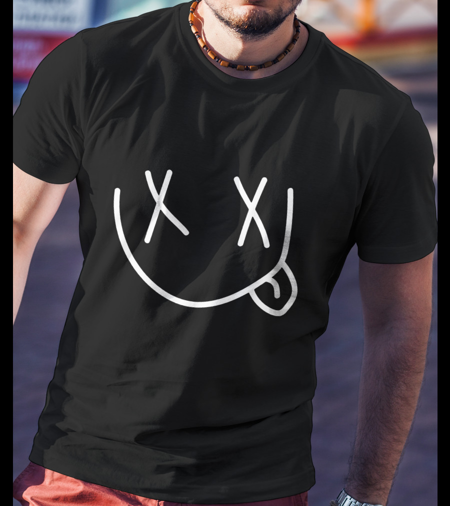 Bobby Mares Merch Smiley Face With Tongue Out Signature T-Shirt